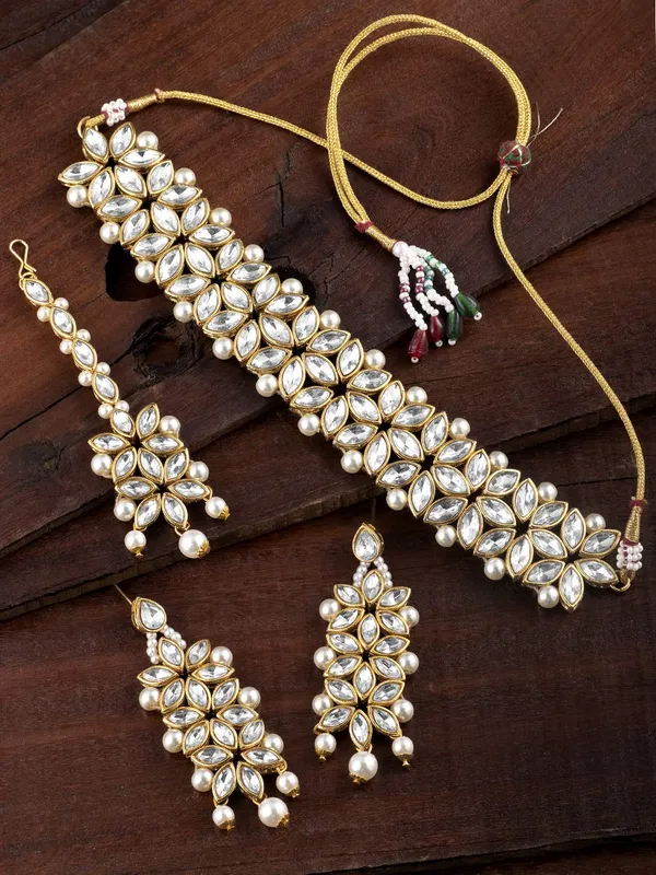 Viva_Jewels_Regal_Gold-Plated_White_Crystal_Choker_Set_–_Handcrafted_Marquise-Cut_Stone_Choker_with_Matching_Drop_Earrings_and_Elegant_Maang_Tikka