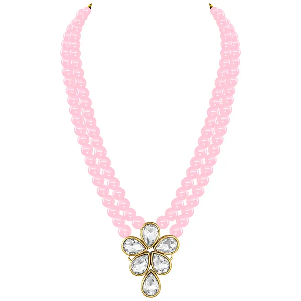 Viva_Jewels_Regal_Baby_Pink_Brass_Premium_Multi-Strand_Necklace_Set_–_Majestic_Double-Strand_Pastel_Bead_Necklace_with_Grand_Floral_Kundan_Pendant_and_Matching_Earrings