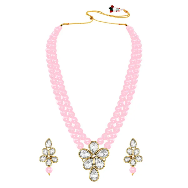 Viva_Jewels_Regal_Baby_Pink_Brass_Premium_Multi-Strand_Necklace_Set_–_Majestic_Double-Strand_Pastel_Bead_Necklace_with_Grand_Floral_Kundan_Pendant_and_Matching_Earrings