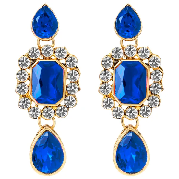 Viva_Jewels_Imperial_Navy_Blue_&_Pearl_Choker_Set_–_Three-String_Pearl_Necklace_with_Royal_Blue_Crystal_Pendant_and_Matching_Drop_Earrings