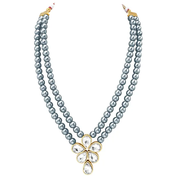 Viva_Jewels_Regal_Double-Layer_Silver_Pearl_Statement_Set_–_Handcrafted_Gold-Plated_Rani_Haar_with_Floral_Kundan_Pendant_and_Matching_Drop_Earrings
