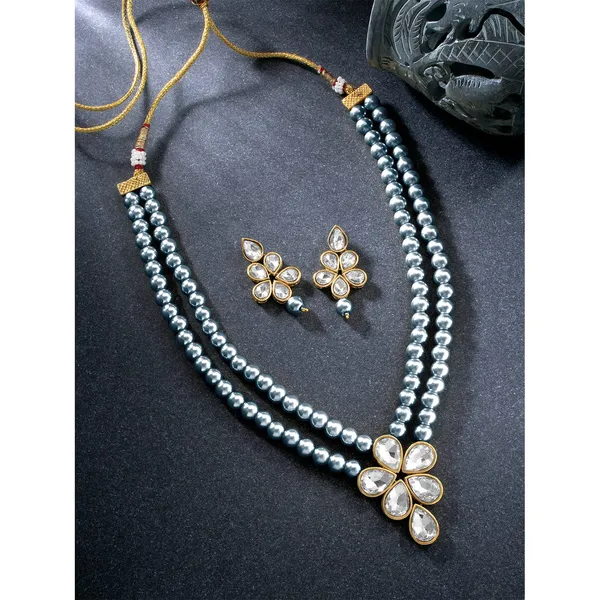 Viva_Jewels_Regal_Double-Layer_Silver_Pearl_Statement_Set_–_Handcrafted_Gold-Plated_Rani_Haar_with_Floral_Kundan_Pendant_and_Matching_Drop_Earrings