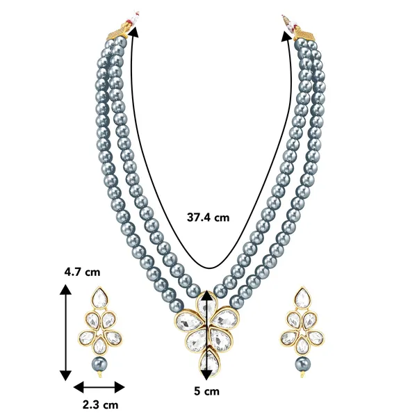 Viva_Jewels_Regal_Double-Layer_Silver_Pearl_Statement_Set_–_Handcrafted_Gold-Plated_Rani_Haar_with_Floral_Kundan_Pendant_and_Matching_Drop_Earrings