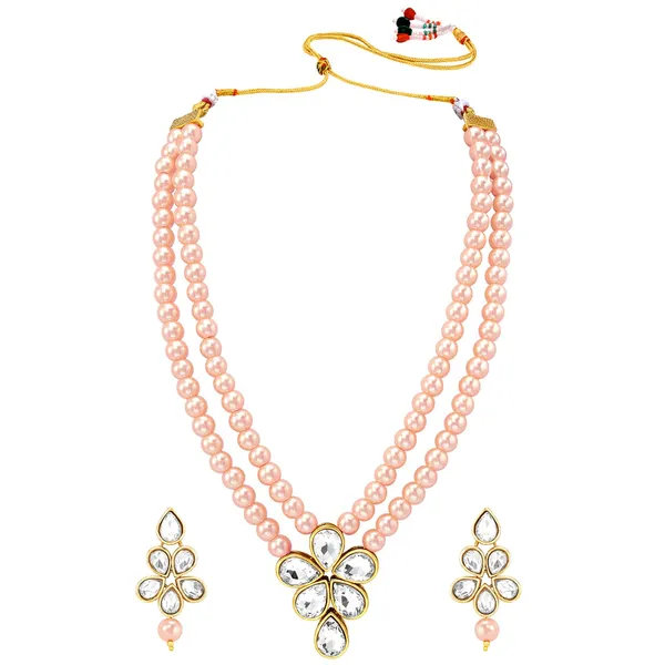 Viva_Jewels_Regal_Double-Layer_Peach_Pearl_Statement_Set_–_Handcrafted_Gold-Plated_Rani_Haar_with_Floral_Kundan_Pendant_and_Matching_Drop_Earrings
