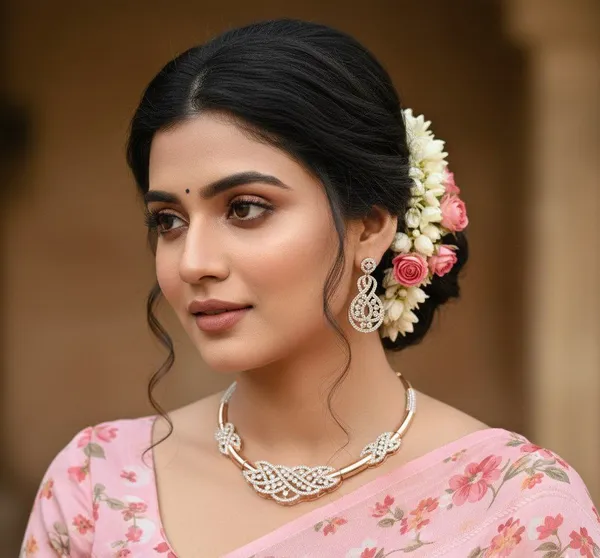 Gold_Plated_CZ_Choker_Premium_Quality_Necklace_Earrings_Jewelry_Set