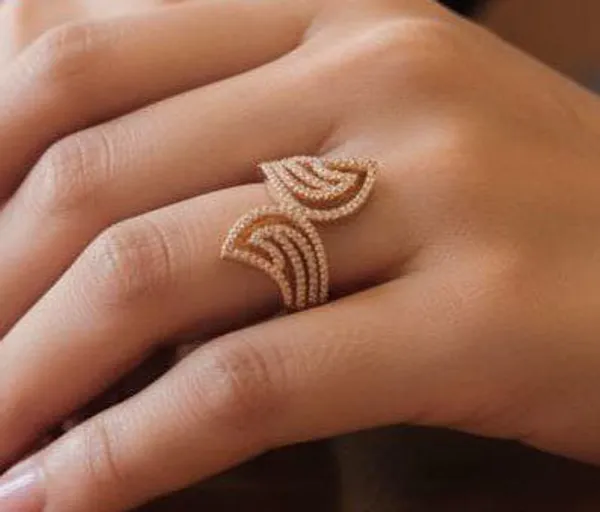 Viva_Jewels_Elegant_Rose_Gold-Plated_Winged_Statement_Ring_–_Contemporary_Double-Wing_Wrap_Ring_with_Micro-Pave_American_Diamonds