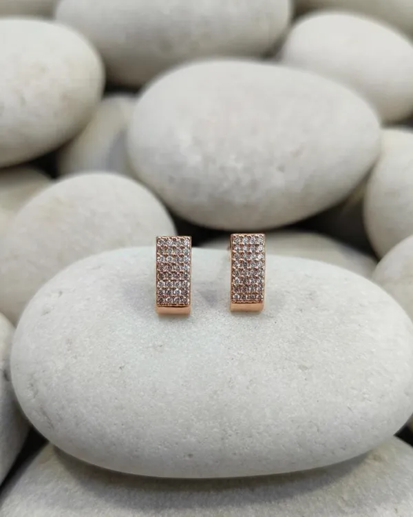 Viva_Jewels_Elegant_Rose_Gold-Plated_Baguette_Stud_Earrings_–_Sophisticated_Geometric_Bar_Studs_with_Micro-Pave_American_Diamonds