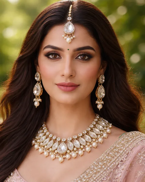 Viva_Jewels_Elegant_Bridal_Kundan_Choker_Set_|_Gold_Plated_Necklace,_Drop_Earrings_&_Maang_Tikka_|_Handcrafted_Wedding_Jewelry_for_Women