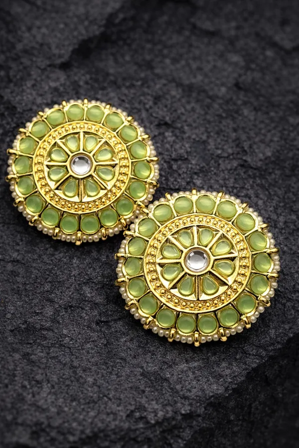 Viva_Jewels_Regal_Olive_Green_Kundan_Studs_–_Handcrafted_Gold-Plated_Oversized_Floral_Chandbali_Ear_Studs_with_Pearl_Border_and_Mirror_Accent