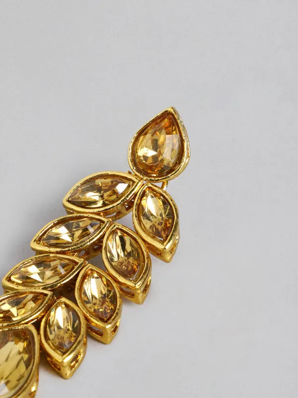 Viva_Jewels_Radiant_Gold-Plated_Marquise-Cut_CZ_Choker_Set_–_Sophisticated_Golden_Crystal_Necklace_with_Elegant_Leaf-Drop_Earrings