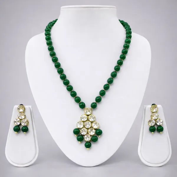 Viva_Jewels_Regal_Gold-Plated_Green_Kundan_Pendant_Set_–_Single-Strand_Beaded_Necklace_with_Heritage_Kundan_Work_and_Matching_Drop_Earrings