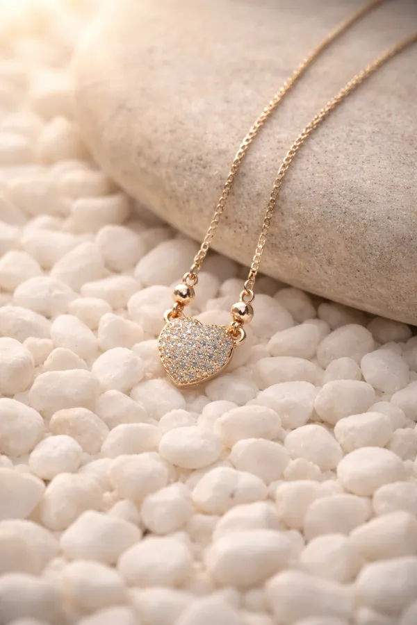 Viva_Jewels_Romantic_Gold-Plated_Heart_CZ_Pendant_Set_–_Elegant_Cubic_Zirconia_Love_Necklace_with_Matching_Minimalist_Heart_Studs