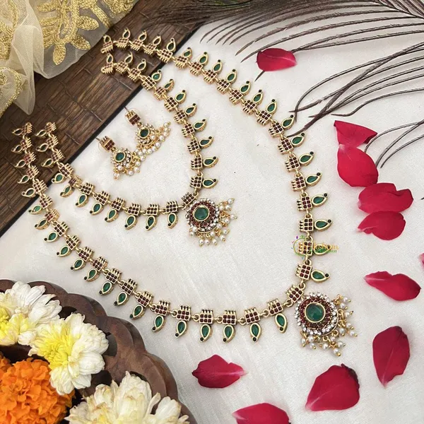 Viva_Jewels_Regal_Floral_Kundan_Choker_Set_–_Gold-Plated_Statement_Necklace_with_Intricate_Meenakari_Work_and_Matching_Lotus-Motif_Earrings