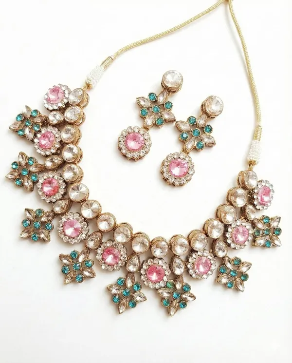 Viva_Jewels_Regal_Gold-Plated_Kundan_Choker_Set_–_Exquisite_Stone_Studded_Bridal_Necklace_with_Matching_Crescent_Drop_Earrings_Accents
