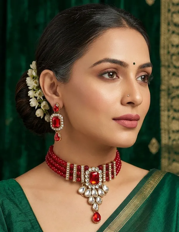 Viva_Jewels_Regal_Gold-Plated_Crimson_Kundan_Choker_Set_–_Traditional_Handcrafted_Necklace_with_Ruby-Red_Accents_and_Matching_Statement_Earrings