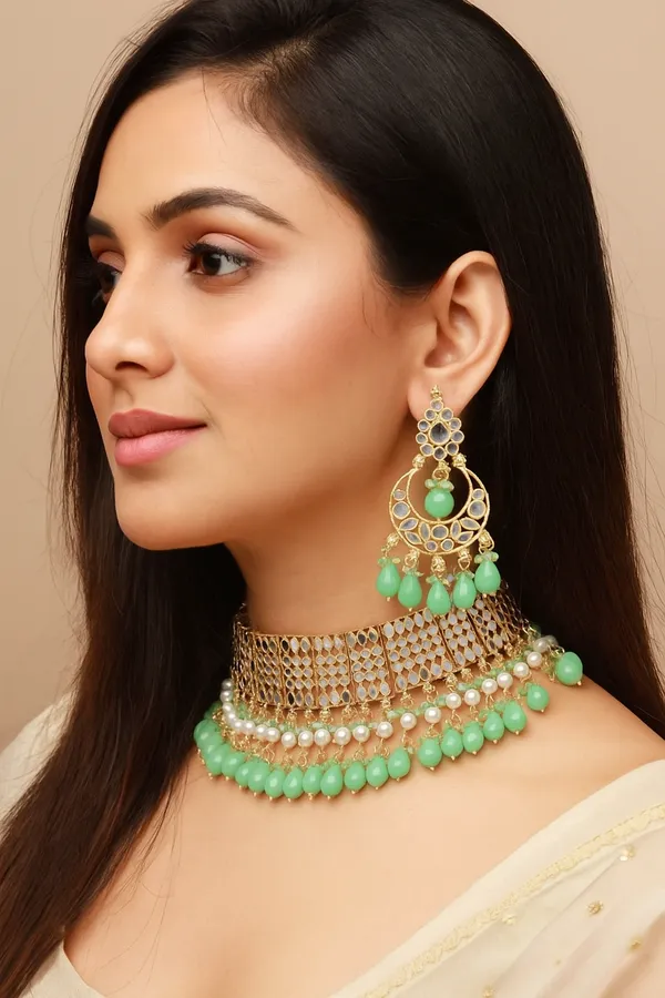 Viva_Jewels_Regal_Sea-Green_&_Gold_Kundan_Choker_Set_–_Premium_Brass-Based_Handcrafted_Necklace_with_Mint_Droplets_and_Matching_Statement_Earrings