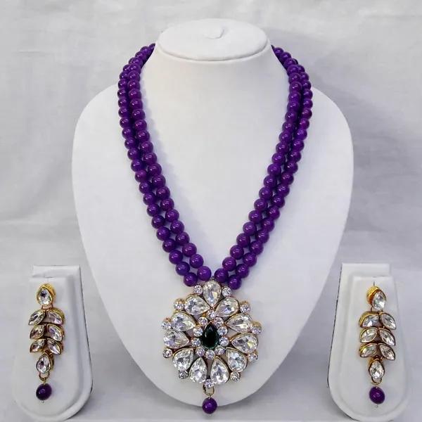 Viva_Jewels_Ethnic_Gold_Finish_Purple_Kundan_Pendant_&_Earrings_Set_–_Festive_Wedding_Wear_Jewellery