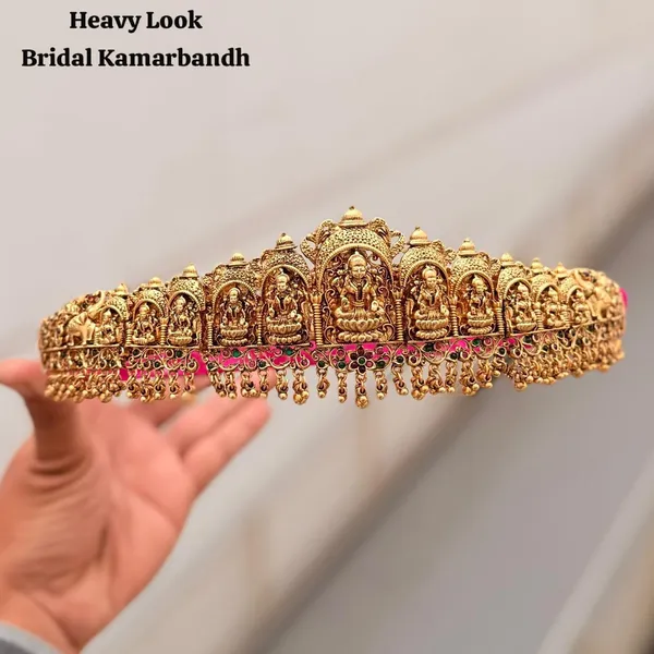 Viva_Jewels_Royal_Antique_Gold_Temple_Waist_Belt_|_Handcrafted_Nakshi_Work_Kamarbandh_with_Scupltured_Lakshmi_Motifs_|_Traditional_Bridal_Vaddanam