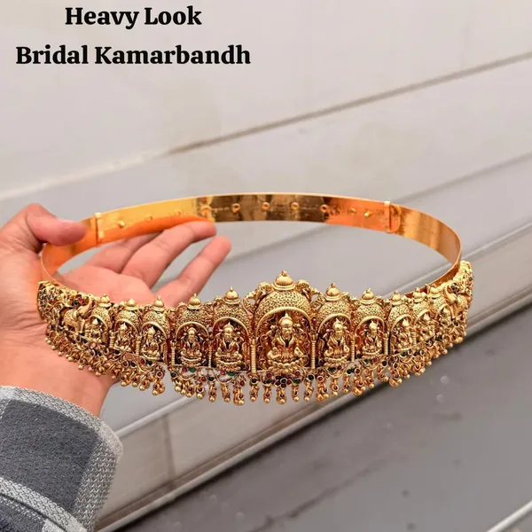 Viva_Jewels_Royal_Antique_Gold_Temple_Waist_Belt_|_Handcrafted_Nakshi_Work_Kamarbandh_with_Scupltured_Lakshmi_Motifs_|_Traditional_Bridal_Vaddanam