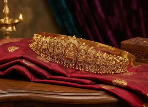 Viva_Jewels_Royal_Antique_Gold_Temple_Waist_Belt_|_Handcrafted_Nakshi_Work_Kamarbandh_with_Scupltured_Lakshmi_Motifs_|_Traditional_Bridal_Vaddanam