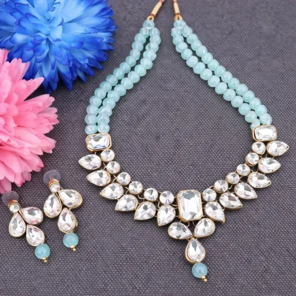 Viva_Jewels_Enchanted_Ice_Blue_Kundan_Choker_Set_–_Gold-Plated_Statement_Necklace_with_Dual-Strand_Crystal_Beads_and_Teardrop_Floral_Earrings