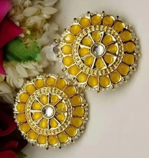 Viva_Jewels_Sun-Kissed_Yellow_Kundan_Studs_–_Handcrafted_Gold-Plated_Oversized_Floral_Chandbali_Ear_Studs_with_Pearl_Border_and_Mirror_Accent