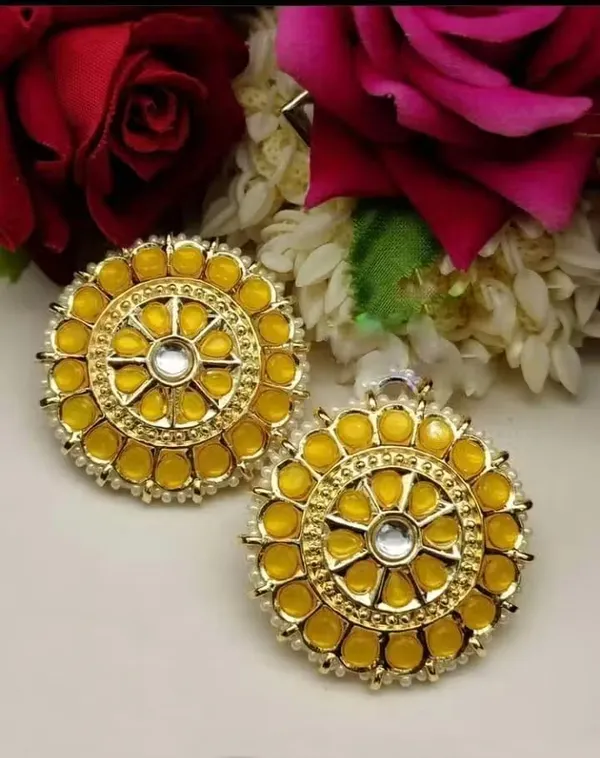 Viva_Jewels_Sun-Kissed_Yellow_Kundan_Studs_–_Handcrafted_Gold-Plated_Oversized_Floral_Chandbali_Ear_Studs_with_Pearl_Border_and_Mirror_Accent