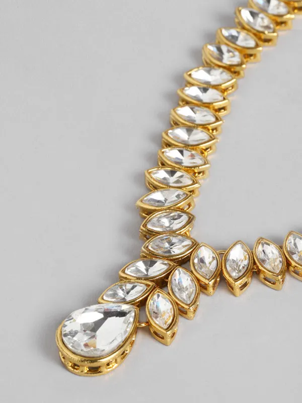 Viva_Jewels_Regal_Gold-Plated_White_Kundan_Choker_Set_–_Classic_Floral_Heritage_Necklace_with_Clear_Crystal_Droplets_and_Matching_Statement_Earrings