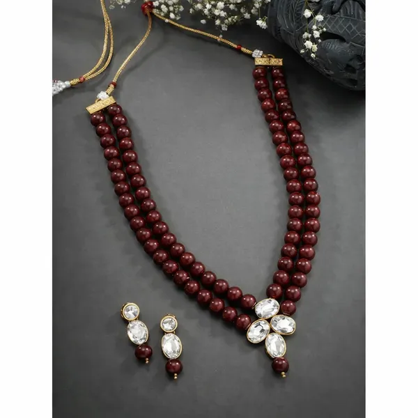 Viva_Jewels_Royal_Maroon_&_Gold_Heritage_Choker_Set_–_Premium_Brass-Plated_Floral_Kundan_Necklace_with_Layered_Beadwork_and_Matching_Statement_Earrings