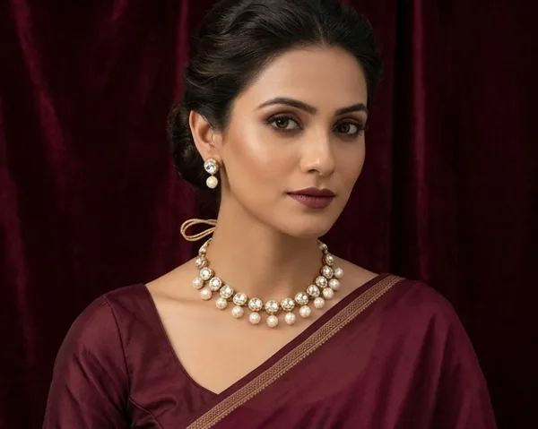 Viva_Jewels_Premium_White_Brass_Kundan_Choker_–_Elegant_Single-Strand_Gold-Plated_Necklace_with_Lustrous_Pearl_Drops_&_Matching_Stud_Earrings