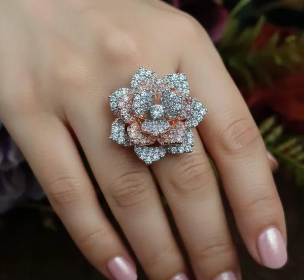 Viva_Jewels_Magnificent_Dual-Tone_Rose_&_Silver_Floral_Statement_Ring_–_Handcrafted_3D_Layered_Flower_Ring_with_Full_Micro-Pave_American_Diamonds