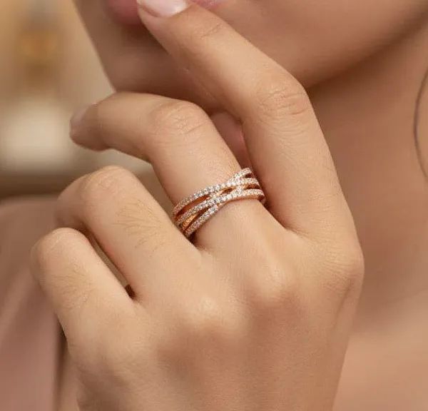 Viva_Jewels_Radiant_Rose_Gold-Plated_Intertwined_Infinity_Band_–_Premium_Criss-Cross_Designer_Ring_Encrusted_with_Shimmering_Cubic_Zirconia