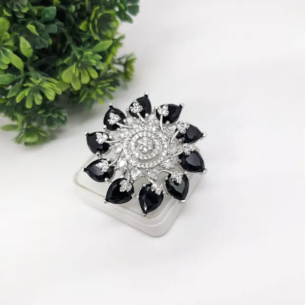 Silver_Plated_Black_Sapphire_CZ_Ring