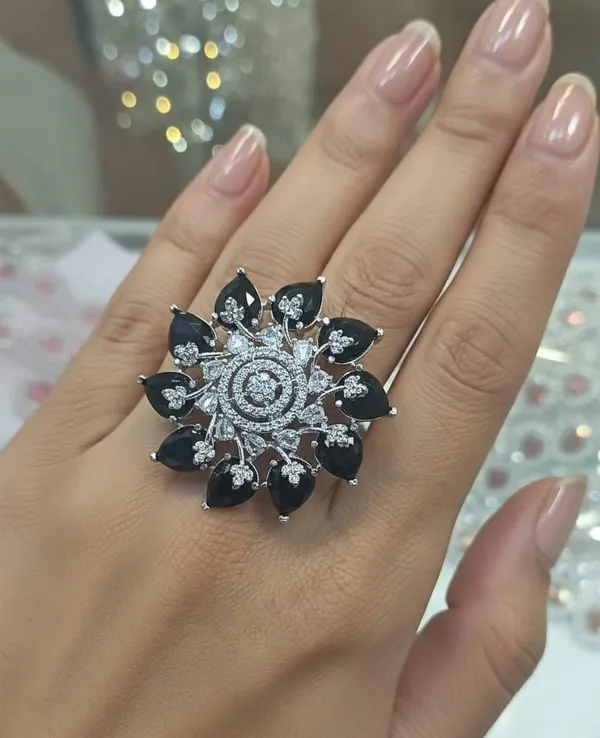 Silver_Plated_Black_Sapphire_CZ_Ring