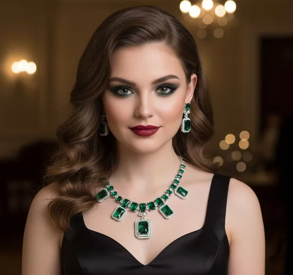 Viva_Jewels_Regal_Emerald-Green_Glamour_Set_–_Silver-Plated_Statement_Necklace_with_Octagon-Cut_Emerald_Crystals_and_Matching_Drop_Earrings
