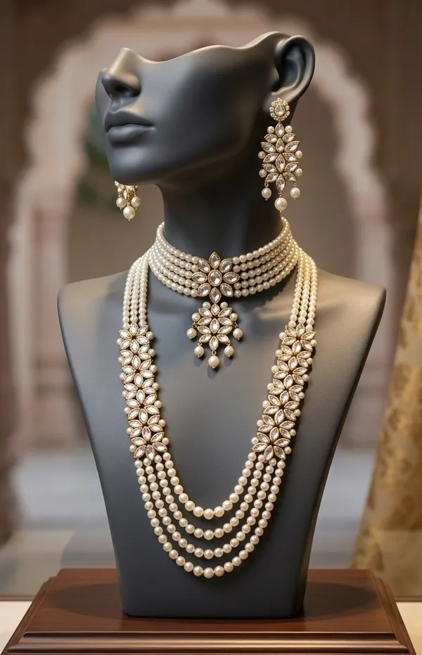 Viva_Jewels_Celestial_Pearl_&_Kundan_Rani_Haar_–_Gold-Plated_Long_Multi-Strand_Necklace_with_Moon-Drop_Kundan_Centerpiece_and_Matching_Statement_Earrings