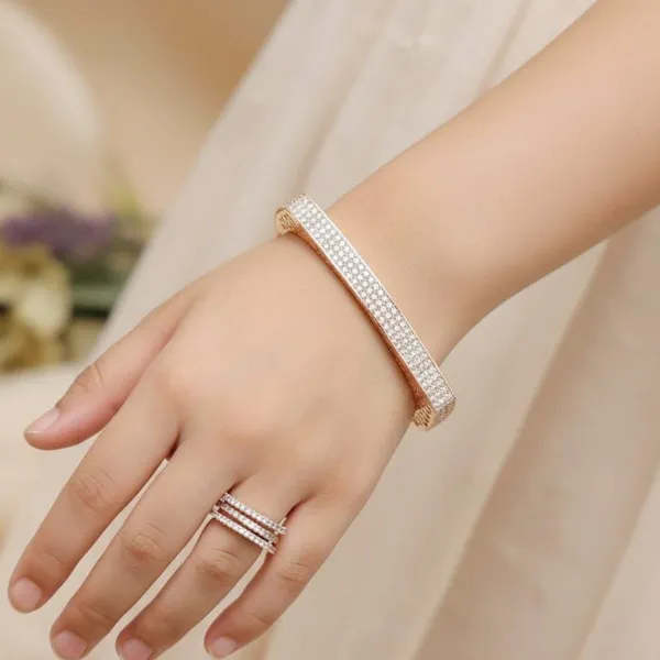Viva_Jewels_Elegant_Rose_Gold-Plated_Minimalist_Multi-Row_Pavé_Kada_Bracelet_&_Ring_Combo_Set_–_Sparkling_Geometric_Block_Bangle_and_Matching_Triple-Band_Ring_for_Contemporary,_Office_&_Party_Wear