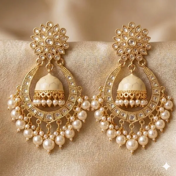 Viva_Jewels_Ivory_Elegance_Meenakari_Jhumka_Earrings_–_Gold-Plated_Chandbali_Drops_with_Kundan_&_Pearl_Clusters
