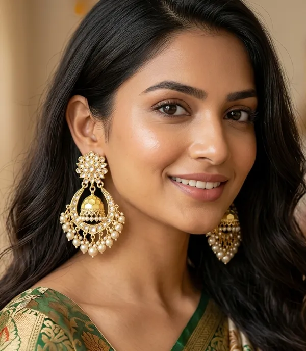 Viva_Jewels_Ivory_Elegance_Meenakari_Jhumka_Earrings_–_Gold-Plated_Chandbali_Drops_with_Kundan_&_Pearl_Clusters