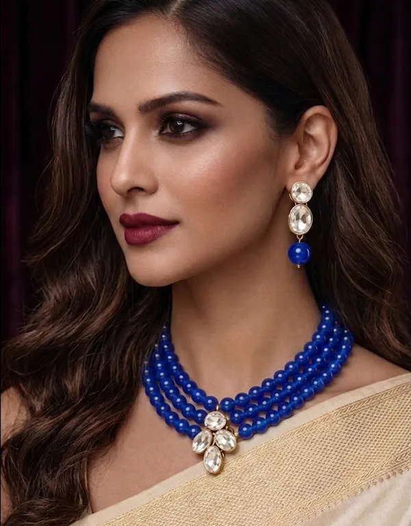 Viva_Jewels_Luxury_Royal_Multi-Strand_Red_Beaded_Haar_Set_–_Gold-Plated_Oval_Kundan_Side_Panels_Long_Layered_Festive_Necklace_with_Matching_Drop_Earrings_for_Weddings