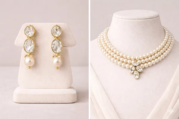 Viva_Jewels_Luxury_Three-Strand_Faux_Pearl_Choker_Set_–_Gold-Plated_Marquise_Crystal_Cluster_Statement_Necklace_&_Coordinating_Pearl_Drop_Earrings_Combo