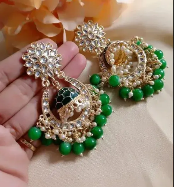 Viva_Jewels_Regal_Emerald_Chandbalis_–_Gold-Plated_Kundan_Earrings_with_Inner_Meenakari_Jhumka_and_Vibrant_Green_Bead_Fringe