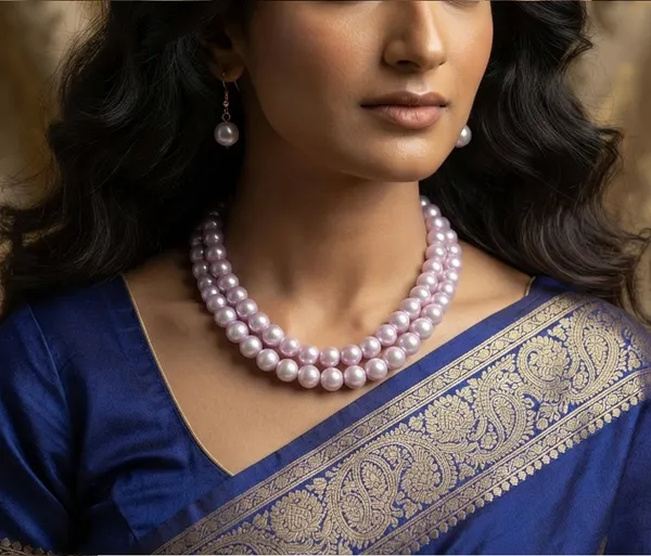 Viva_Jewels_Regal_Lavender_Beaded_Necklace_Set_–_Elegant_Double-Strand_Lilac_Pearl_Necklace_with_Matching_Drop_Earrings