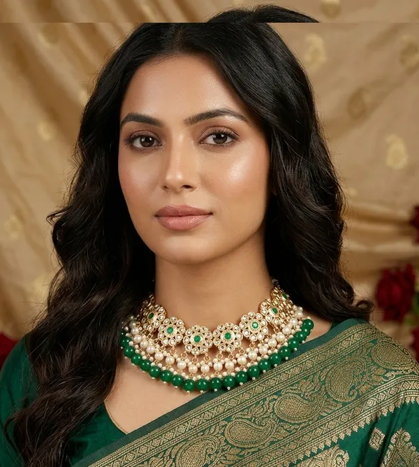 Viva_Jewels_Regal_Mint_Pearl_Choker_Set_–_Premium_Gold-Plated_Kundan_Mandala_Necklace_with_Pastel_Multi-Strand_Beadwork_&_Matching_Studs