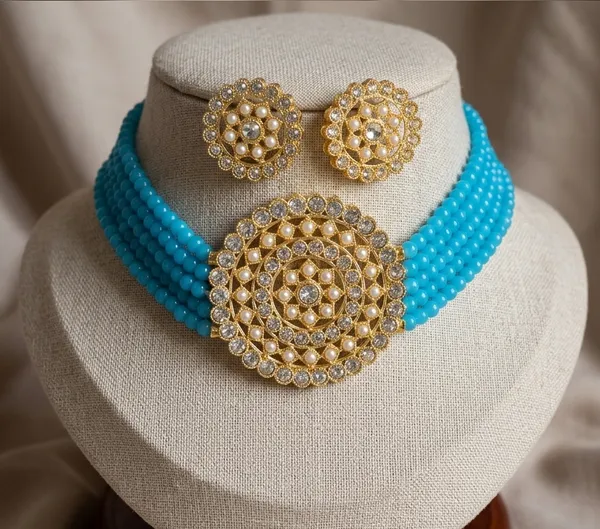 Viva_Jewels_Regal_Sky_Blue_Pearl_Choker_Set_–_Premium_Gold-Plated_Kundan_Mandala_Necklace_with_Multi-Strand_Beadwork_&_Matching_Studs