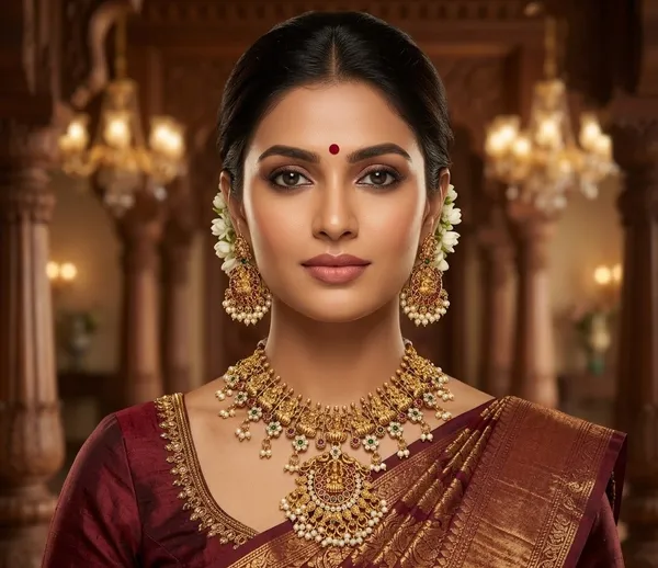 Viva_Jewels_Royal_Antique_Gold-Plated_Goddess_Lakshmi_Temple_Necklace_Set_–_Premium_Nakshi_Work_Multi-Idol_Haram_with_Classic_Kemp_Stones_and_Pearl-Fringed_Jhumka_Earrings
