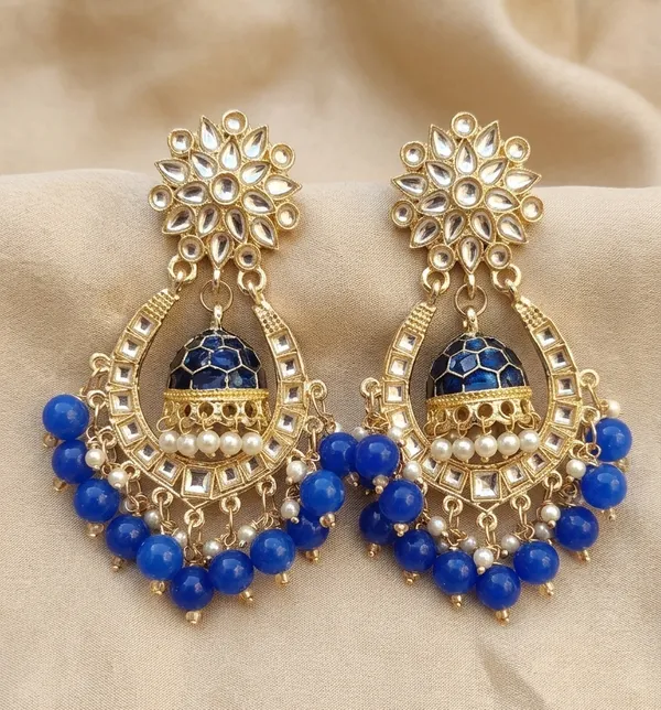 Viva_Jewels_Royal_Azure_Kundan_Jhumka_Earrings_–_Gold-Plated_Chandbali_Drops_with_Meenakari_&_Blue_Pearl_Clusters