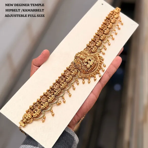 Viva_Jewels_Sacred_Temple_Vaddanam_–_Antique_Matte_Gold-Plated_Waist_Belt_with_Central_Goddess_Lakshmi_Motif_and_Traditional_Sculpted_Figurine_Links