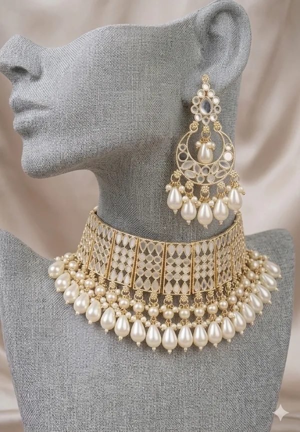 Viva_Jewels_Regal_Golden_&_White_Kundan_Choker_Set_–_Premium_Brass-Based_Handcrafted_Necklace_with_Pearl_Droplets_and_Matching_Stud_Earrings