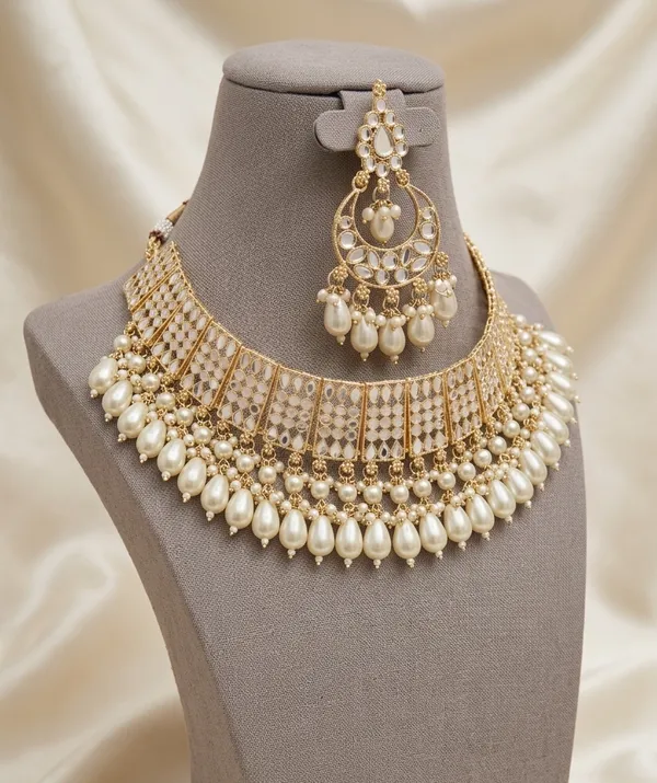 Viva_Jewels_Regal_Golden_&_White_Kundan_Choker_Set_–_Premium_Brass-Based_Handcrafted_Necklace_with_Pearl_Droplets_and_Matching_Stud_Earrings